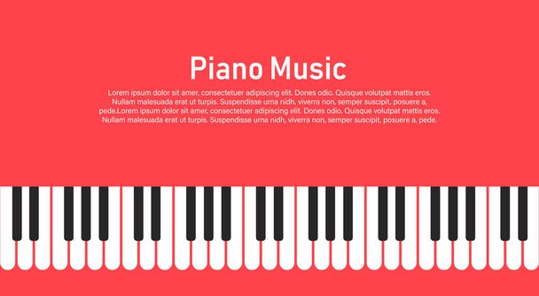 Piano on a yellow background. - Vecteur, image