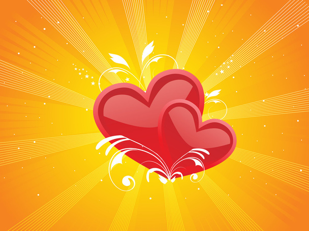 Abstract valentine heart - Vector, afbeelding