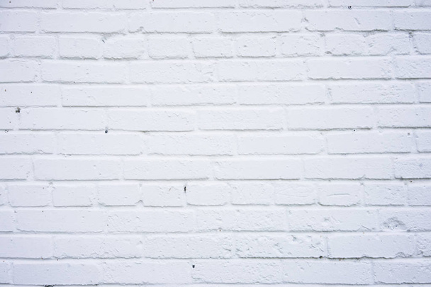 White brick wall for texture or background - Φωτογραφία, εικόνα