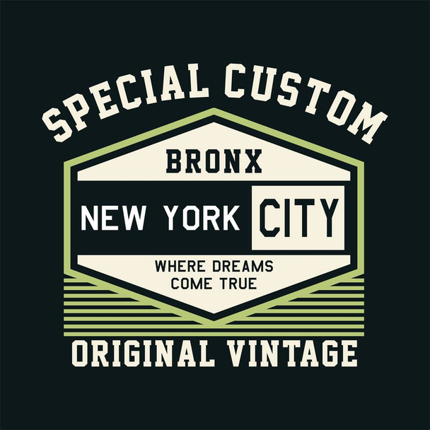 Grafikdesign bronx new york vintage für Hemd und Print - Vektor, Bild