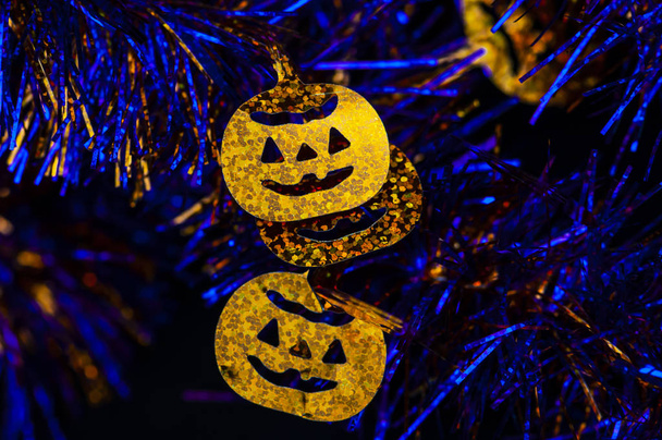 Halloween, pumpkin Paper cutting - Photo, Image