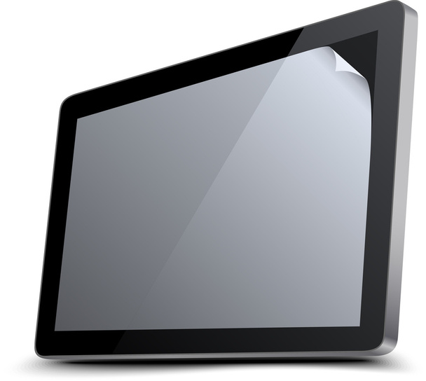Realistic Tablet PC - Vector, Image
