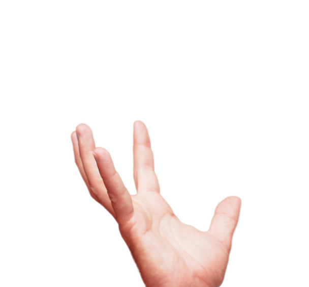 isolated male hand hold gesture - Φωτογραφία, εικόνα