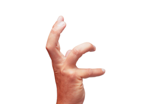 isolated male hand hold gesture - Zdjęcie, obraz