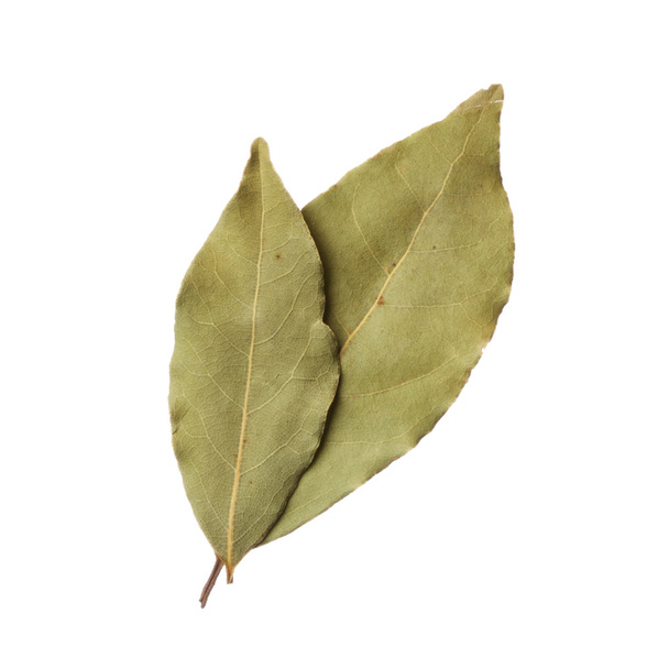 Bay leaves isolated on white background - Foto, imagen
