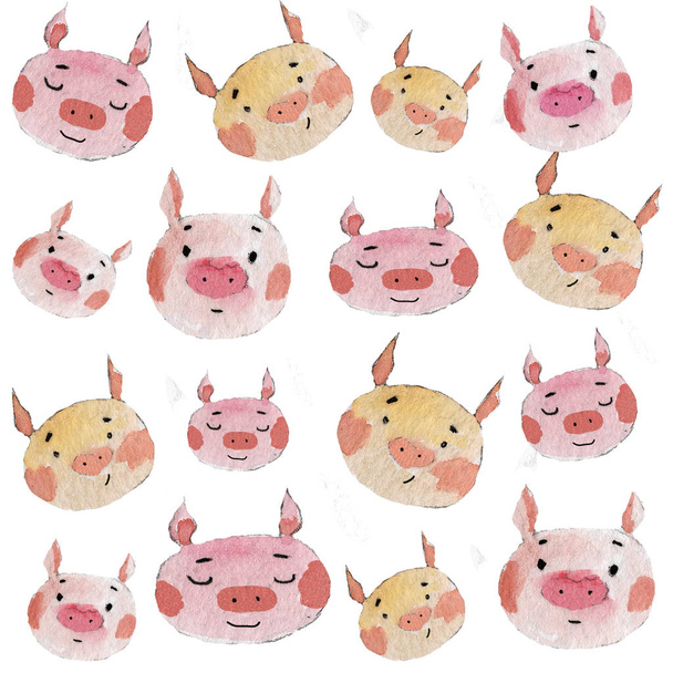 Schweine Hintergrund Neujahr - Foto, Bild