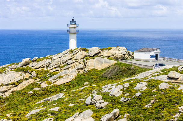 The lighthouse at Punta Roncadoira in Xove, Galicia, Spain. - Photo, Image