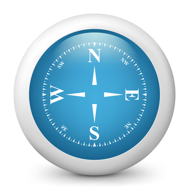 icon depicting compass - Vector, afbeelding