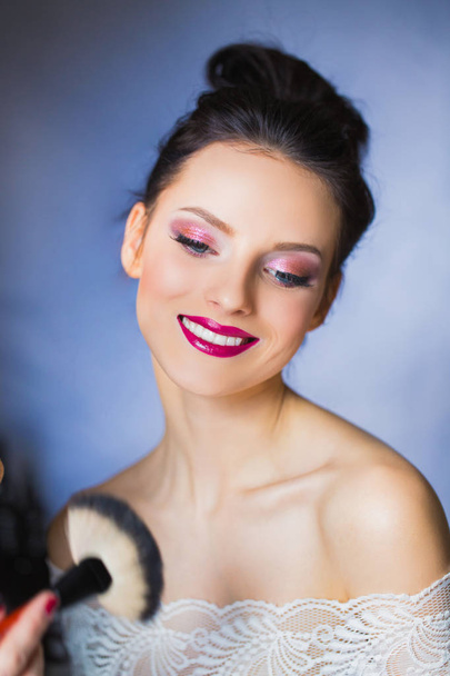 Portrait of beautiful woman with makeup - Φωτογραφία, εικόνα