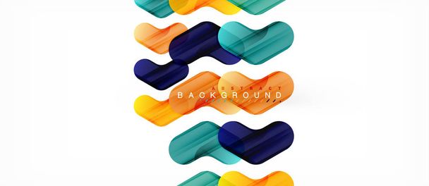 Colorful glossy arrows abstract background - Vector, Image