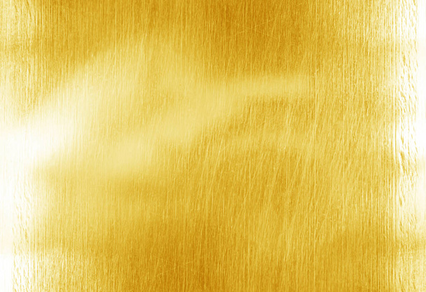 Błyszczący żółty liść złota folia tekstura tło - Zdjęcie, obraz