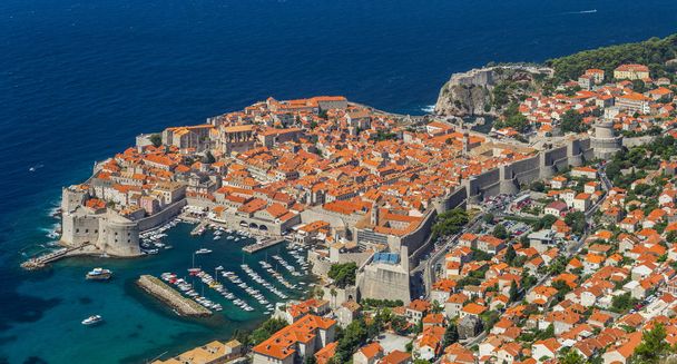 Áttekintés a régi város Dubrovnik, Horvátország - Fotó, kép