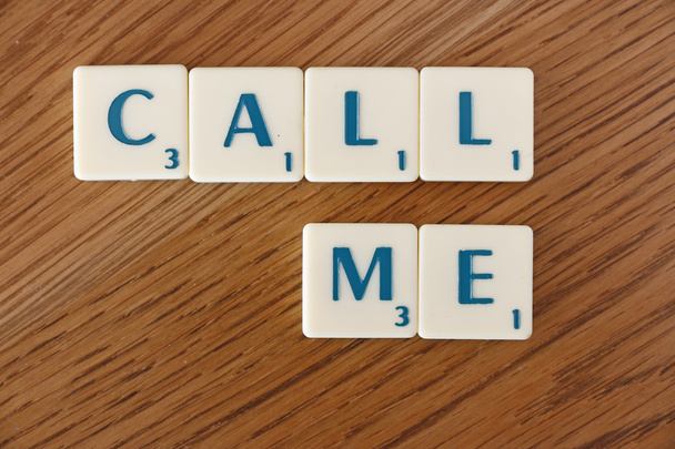 "Zadzwoń do mnie "znaki - Zdjęcie, obraz