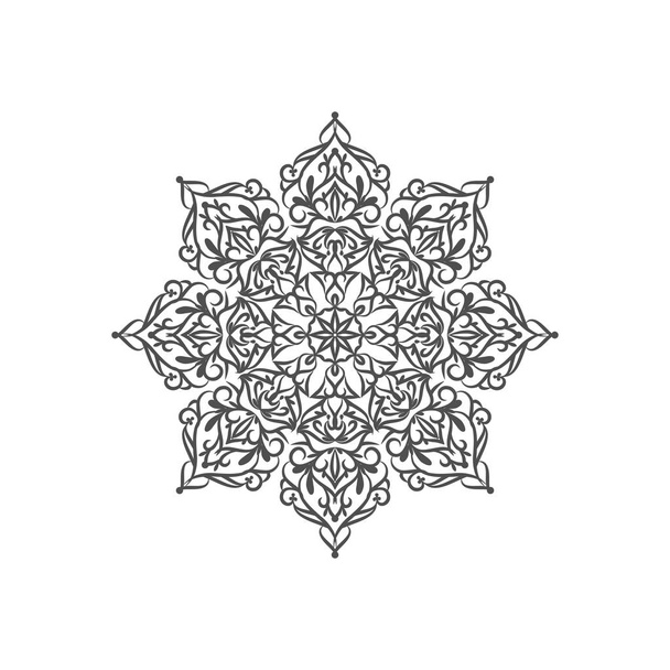 Abstract elegant decorative mandala design vector - Vettoriali, immagini