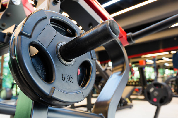 Gym interior with barbell - Photo, Image