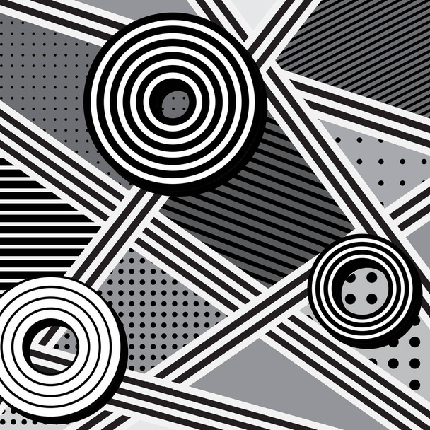 Vector abstracte achtergrond in zwart, grijs en wit. - Vector, afbeelding