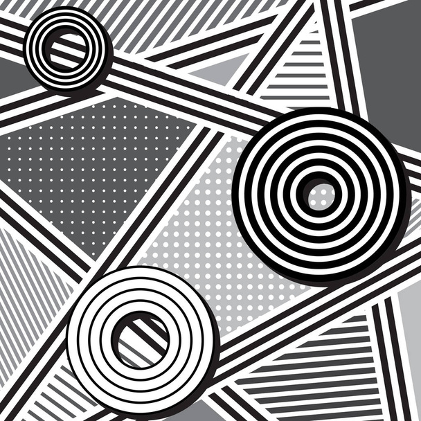 Vector abstract background in black, grey and white. - Vector, Image