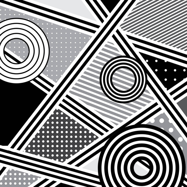 Vektorový pozadí abstraktní v černé, šedé a bílé. - Vektor, obrázek