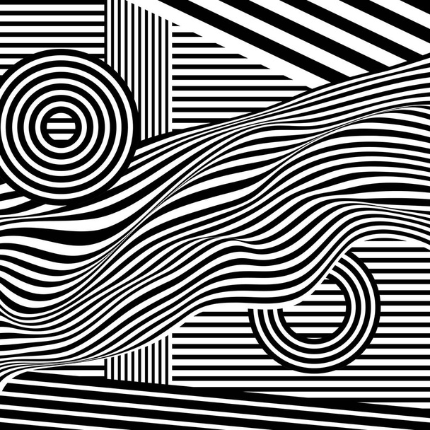 Fondo abstracto vectorial en blanco y negro
. - Vector, imagen