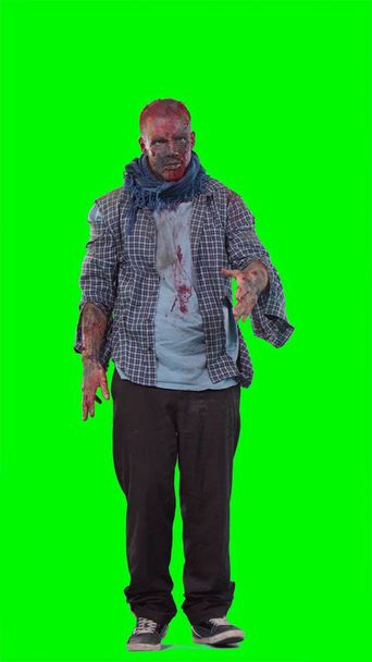 Halloween téma rettenetes félelmetes zombi - Fotó, kép