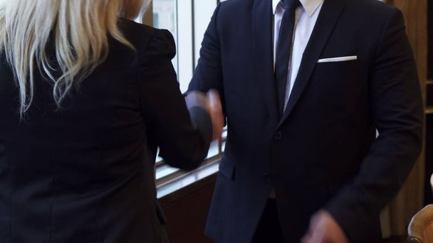 Close-up of handshake of two business partners - Fotoğraf, Görsel