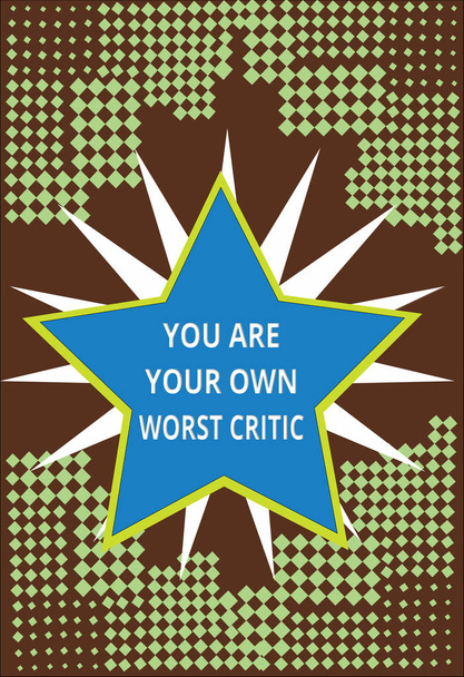 Scrittura concettuale a mano che mostra che sei il tuo peggior critico. Testo della foto aziendale troppo difficile su di sé No al feedback positivo
 - Foto, immagini