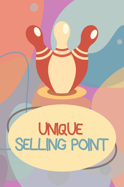 Käsikirjoitus Unique Selling Pointista. Business valokuva teksti Erottaa tuotekohtaiset ominaisuudet ja edut
 - Valokuva, kuva