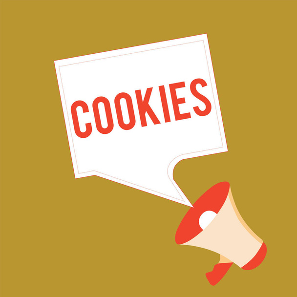 Εννοιολογική χέρι γραφή δείχνει τα Cookies. Επαγγελματίες φωτογραφία προβάλλοντας γλυκό μπισκότο νόστιμο επιδόρπιο τροφίμων σνακ μικρών έθεσε κέικ - Φωτογραφία, εικόνα