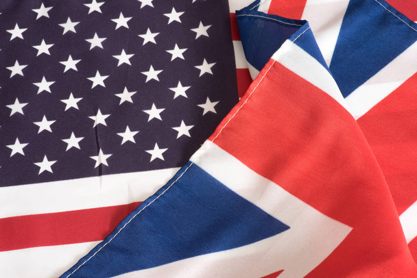 Flag of Great Britain and USA - Photo, Image