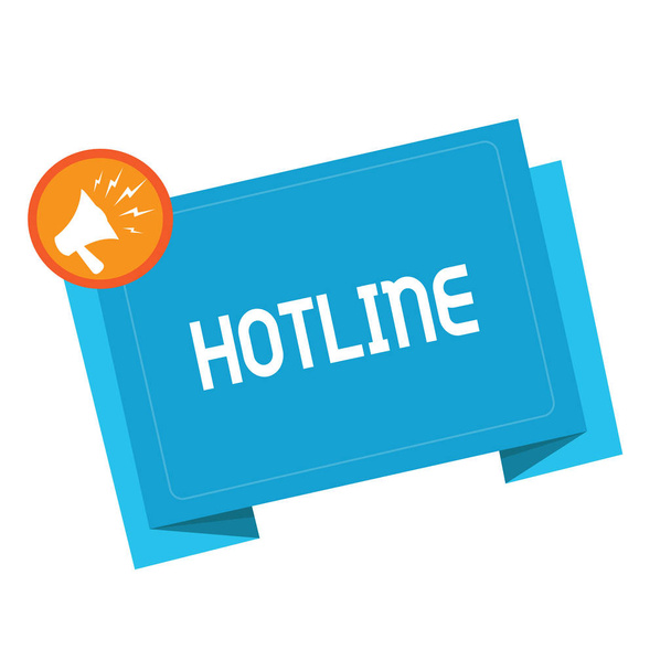 Signo de texto que muestra Hotline. Foto conceptual Línea telefónica directa configurada para emergencias específicas
 - Foto, Imagen