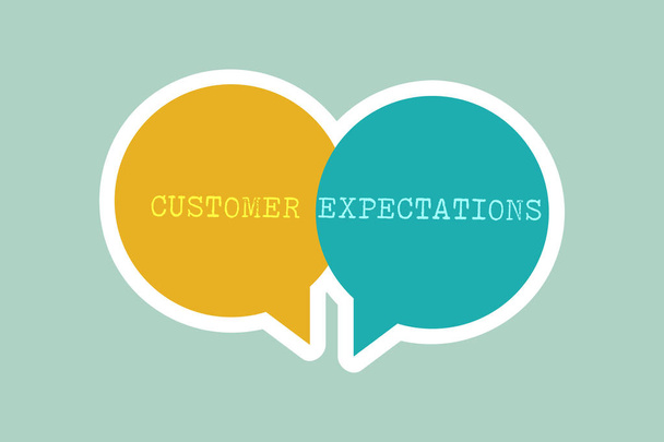 Handwriting text writing Customer Expectations. Concept meaning Benefits a Client Expect Surpass the needs and wants - Photo, Image