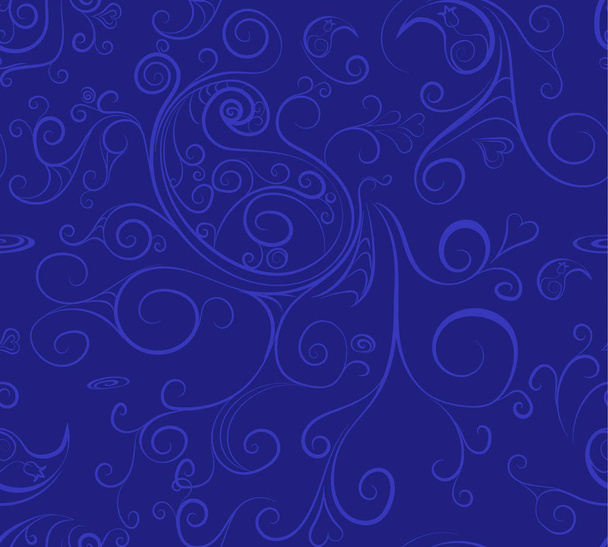 Linear openwork pattern on dark background, seamless. Vector. - Vector, Image