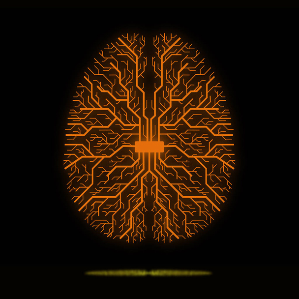 Kunstmatig neuraal netwerk circuit - Foto, afbeelding
