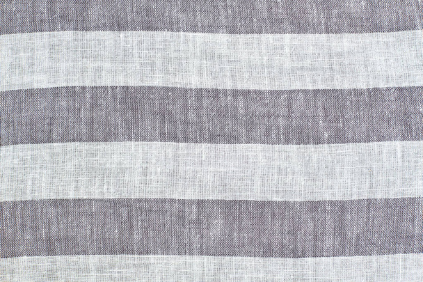 Striped natural fabric background. - Photo, Image