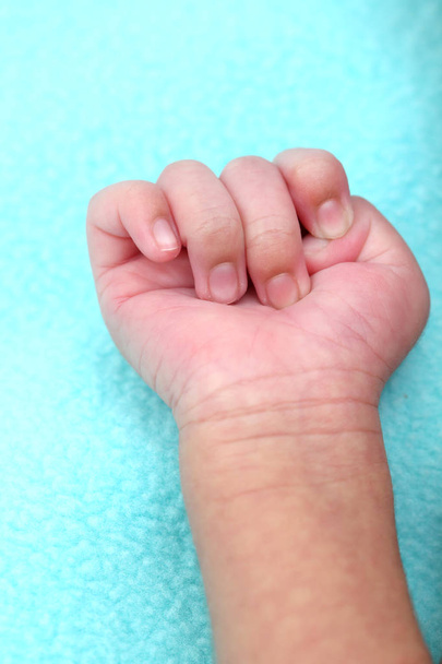 Newborn baby fist,close up - Φωτογραφία, εικόνα