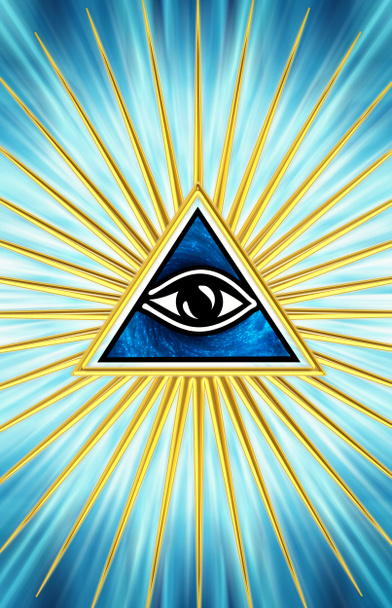 Око Провидіння - всі всевидюче око Бога - Фото, зображення
