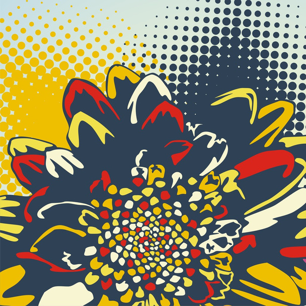 floral vector postcard - Вектор, зображення