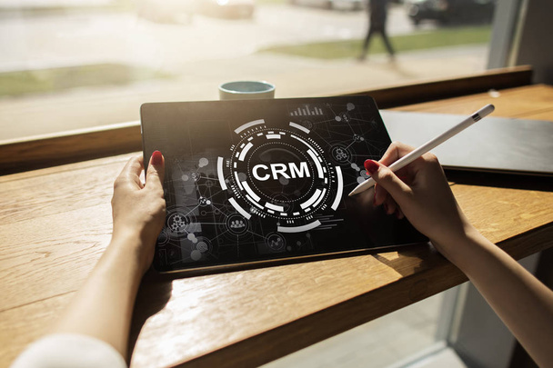 CRM. Customer relationship management concept. Customer service and relationship. - Фото, зображення