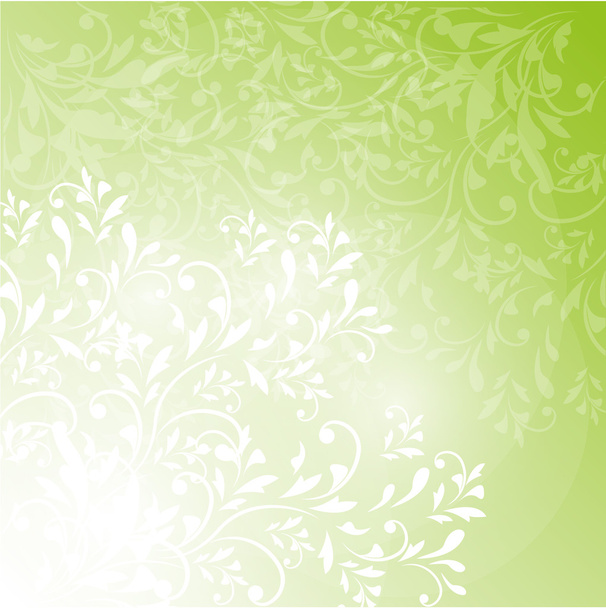 Card with abstract floral background. - Vector, Image