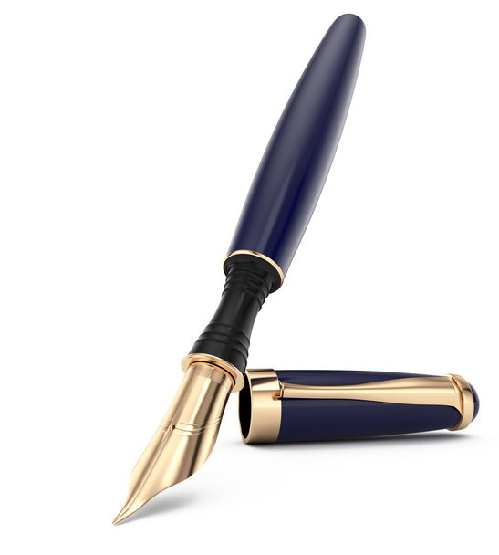 stylo plume bleu
 - Photo, image