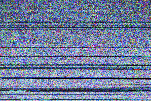 statik gürültü ile televizyon ekranı - Fotoğraf, Görsel