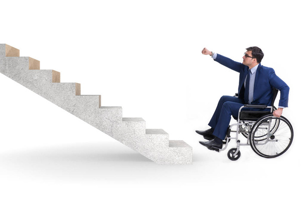 Engelliler için tekerlekli sandalye erişilebilirlik kavramı - Fotoğraf, Görsel