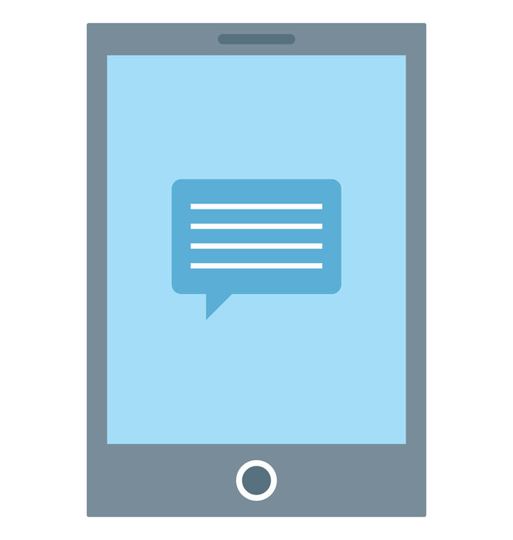 Mobile Chat Isolated Vector icon that can be easily edit or modified - Vector, Image