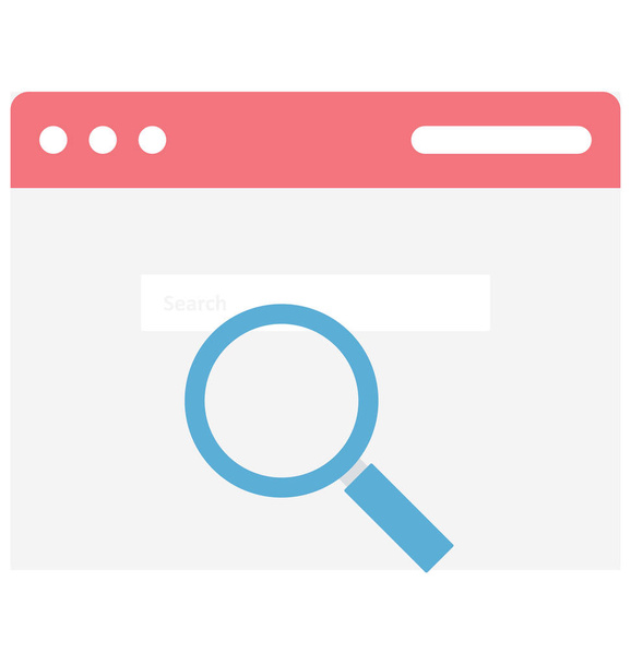 Search Bar Isolated Vector icon that can be easily edit or modified - Vector, Image