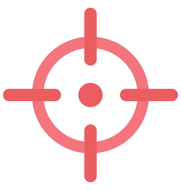 Target Isolated Vector icon that can be easily edit or modified - Vector, Image