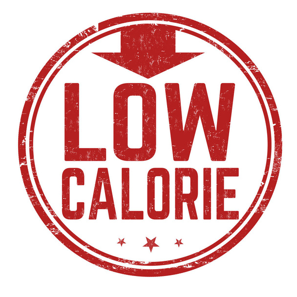 Sinal de baixa caloria ou carimbo sobre fundo branco, ilustração vetorial
 - Vetor, Imagem