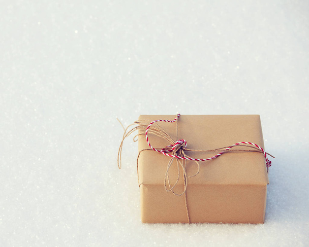 Gift on snow - 写真・画像