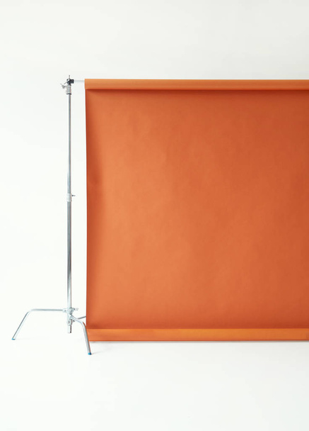 brown paper backdrop in day light photography photo studio - Photo, Image