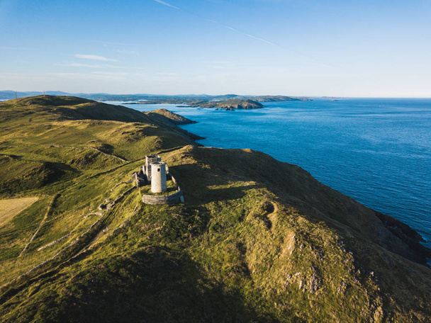 Aerial view of the old lighthouse in Cape Clear Island - Photo, Image