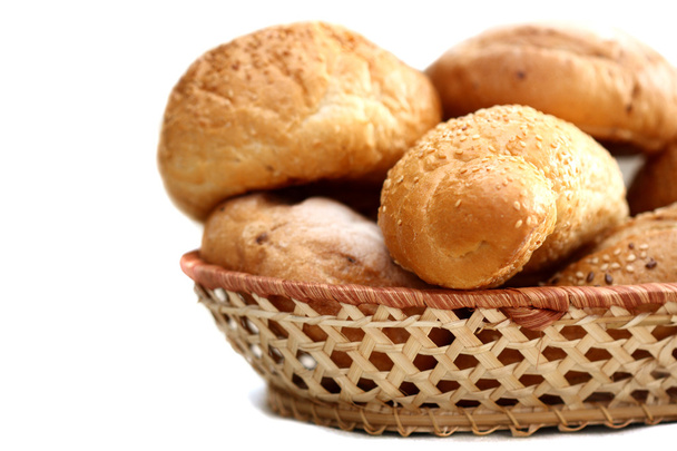 Arrangement of bread in basket - Photo, Image